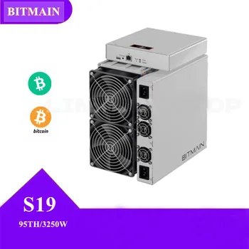 Antminer S19 95 3250W כורה Bitcoin עם ספק כוח כלול מן Bitmain לשפץ