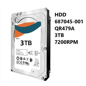 חדש HDD 687045-001 QR479A 3T 7200RPM 3.5 LFF SAS-6G כפול יציאת קו האמצע של הכונן הקשיח H+P-E אווה P6300/P6500 M6612 סדרה Storag