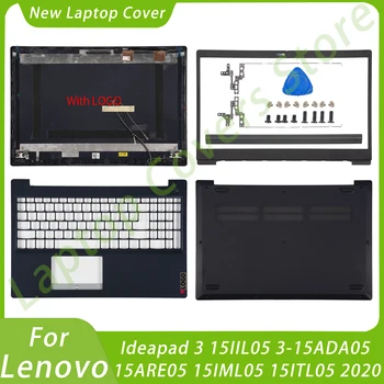 מחשב נייד דיור Case For Lenovo Ideapad 3 15IIL05 3-15ADA05 15ARE05 15IML05 15ITL05 2020 LCD הכיסוי האחורי הלוח התחתון צירים GS552