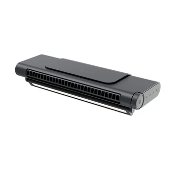 משרד USB נייד בשלכת טעינה מאוורר מחשב קליפ מסך מאוורר (שחור,1 סט)
